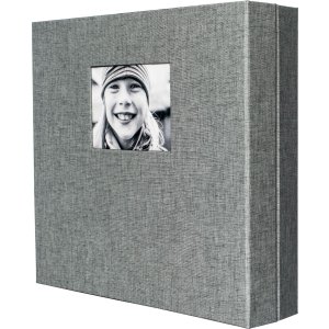 HNFD Album fotografico LONA Linen 1000 foto 34,5x33 cm 168 pagine nere