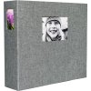 HNFD Album fotografico LONA Linen 1000 foto 34,5x33 cm 168 pagine nere