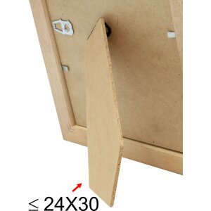 Cornice di legno classica Deknudt S222H3 marrone 20x30 cm