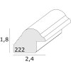 Cornice di legno classica Deknudt S222H3 marrone 20x30 cm