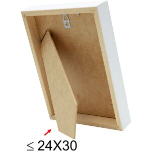 Cornice di legno S223K 10x15 cm bianco