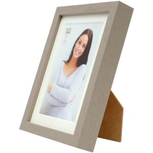 Cornice in legno S223K 10x15 cm taupe