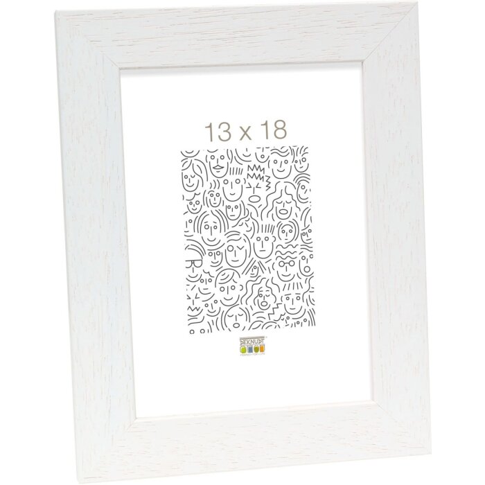 Cornice di legno S226K 13x18 cm bianco