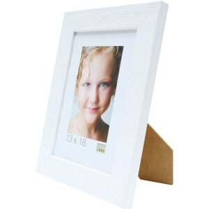 Cornice di legno S226K 13x18 cm bianco
