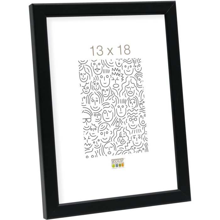 Cornice in legno S41J Deknudt 21x30 cm (DIN A4) nero
