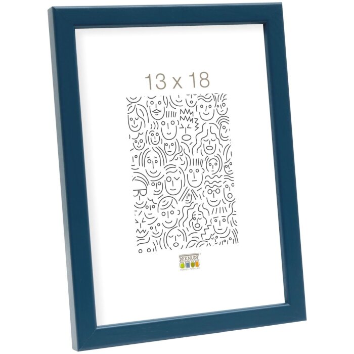 Cornice in legno S41J Deknudt 30x40 cm blu