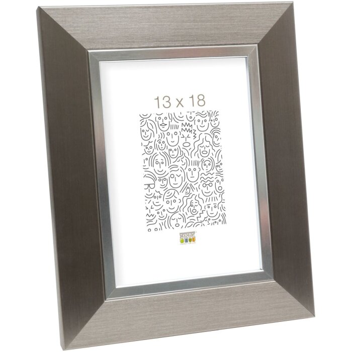 Telaio in plastica S41N acciaio-argento 30x40 cm
