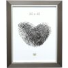 Telaio in plastica S41N acciaio-argento 30x40 cm
