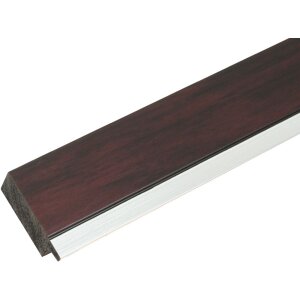 Cornice in plastica S41N mogano-argento 18x24 cm