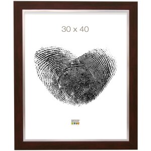 Cornice in plastica S41N mogano-argento 18x24 cm
