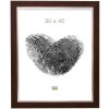 Cornice in plastica S41N mogano-argento 18x24 cm
