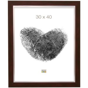 Cornice in plastica S41N mogano-argento 20x20 cm