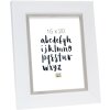 Cornice in plastica S41N bianco-argento 30x30 cm