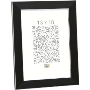 Cornice in plastica S41VK2 nero 10x20 cm
