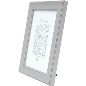 Cornice di legno S45YF 10x15 cm grigio chiaro