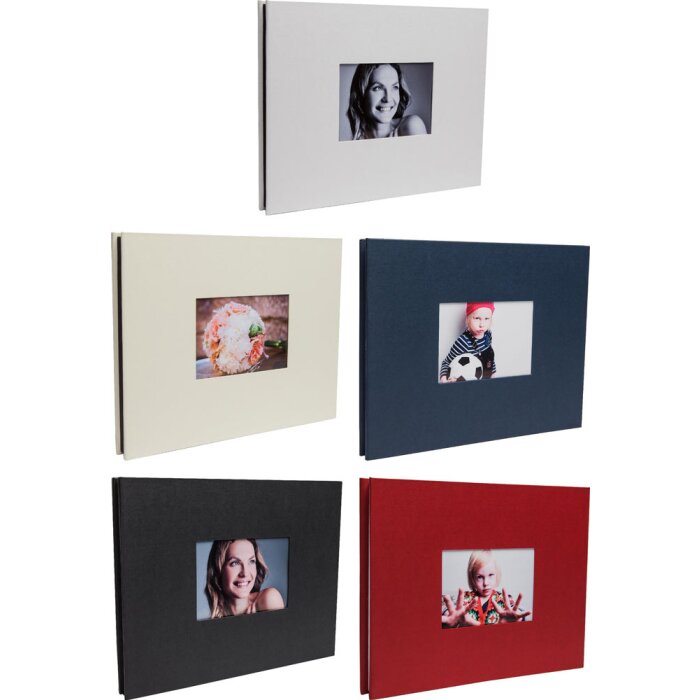 Album a vite Laddi 38x30 cm pagine bianche e nere