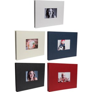 Album a vite Laddi 38x30 cm pagine bianche e nere