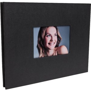 Album a vite Laddi 38x30 cm pagine bianche e nere