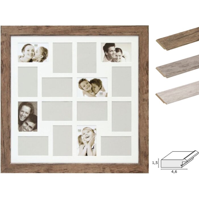 Deknudt Gallery Frame S48S 16 foto 10x15 cm 3 colori