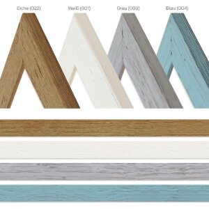 Telaio in legno H750 vetro normale 30x60 cm bianco