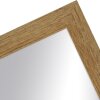 Cornice in legno H750 vetro specchio 28x35 cm rovere