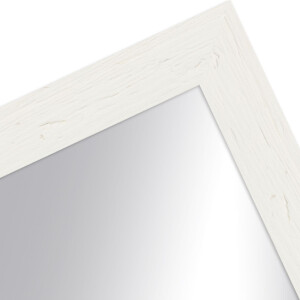 Cornice in legno H750 specchio in vetro 13x18 cm bianco