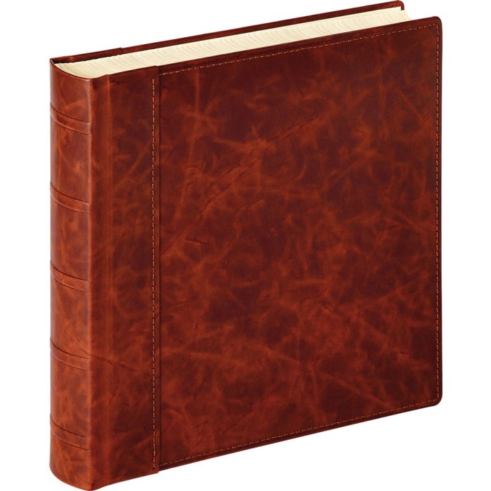 Classicalbum in pelle Madrid terrabrun 32x32 cm