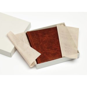 Classicalbum in pelle Madrid terrabrun 32x32 cm
