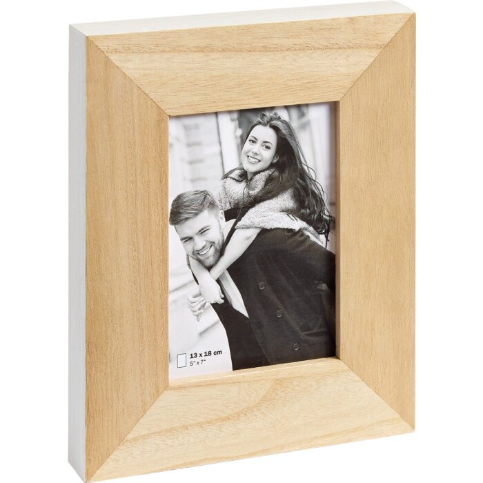 Walther cornice per ritratti in legno Laois 13x18 cm marrone-bianco