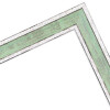Cornice in legno H460 verde chiaro 10x15 cm vetro antiriflesso