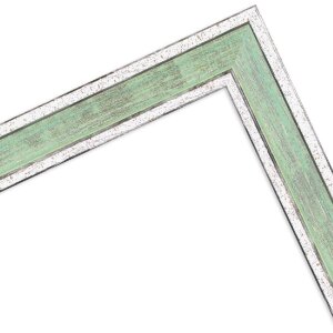 Cornice in legno H460 verde chiaro 10x20 cm vetro acrilico