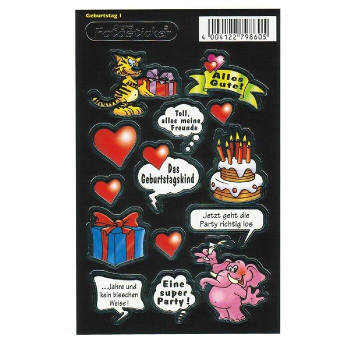 Sticker Compleanno I - Motivo 02