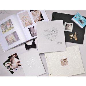 Exacompta Album fotografico a vite Cerimonia 37x29 cm 40 pagine nere