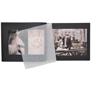 Exacompta Album fotografico a vite Cerimonia 37x29 cm 40 pagine nere