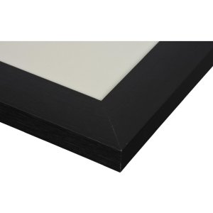 Henzo Telaio in alluminio Lucerna 40x60 cm nero con passepartout 30x45 cm