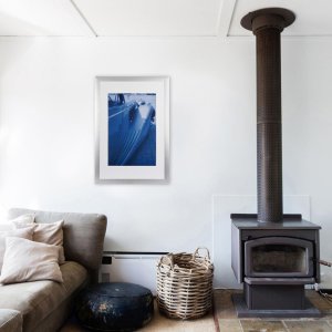 Telaio Henzo in alluminio LUZERN 40x60 cm argento con passepartout 30x45 cm