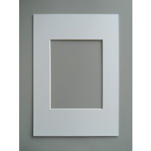 Passe-partout a taglio obliquo - 30x40 cm - bianco neve