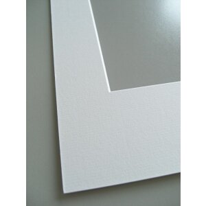 Passe-partout a taglio obliquo - 30x40 cm - bianco neve