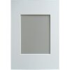 Passe-partout a taglio obliquo - 30x40 cm - bianco neve