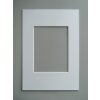 Passe-partout a taglio obliquo - 30x40 cm - bianco neve