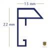 METALLICA Henzo Cornice 40x60 bianco