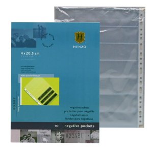 Henzo tasche negative per raccoglitori ad anelli 4x20,5 cm
