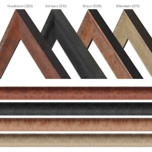 Cornice in legno H620 Antique 30x60 cm noce Vetro Antireflex