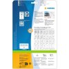 Etichette Premium a4, bianco 96,5x42,3 mm carta opaca 120 pz.