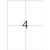 Etichette Premium A4, carta bianca 105x148 mm opaca 40 pz.