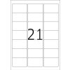 Etichette indirizzo Premium A4, carta bianca 63,5x38,1 mm opaca 210 pz.
