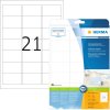 Etichette indirizzo Premium A4, carta bianca 63,5x38,1 mm opaca 210 pz.