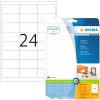 Etichette Premium a4, carta bianca 66x33,8 mm opaca 240 pz.