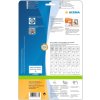 Etichette Premium a4, carta bianca 66x33,8 mm opaca 240 pz.