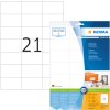 Etichette Premium A4, carta bianca 70x42,3 mm opaca 210 pz.